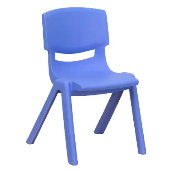 Flash Furniture 10 Pack Plastic Stackable School Chair with 12" Seat Height image {9}