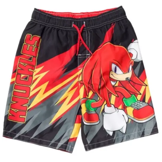 SEGA Sonic the Hedgehog Knuckles Tails Swim Trunks Bathing Suit Little Kid to Big Kid  image {9}