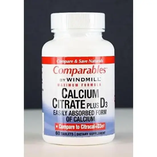 Windmill Calcium Citrate Plus Vitamin D Tablets 60 ct image {2}