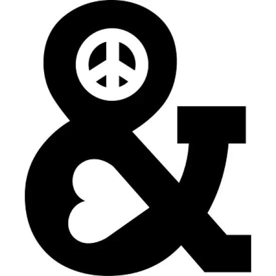 Junior's Design By Humans Peace and Love By radiomode T-Shirt image {1}