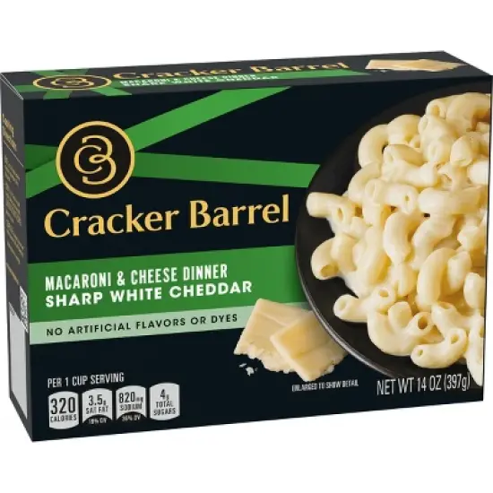 Cracker Barrel Sharp White Cheddar Mac and Cheese Dinner - 14oz image {8}