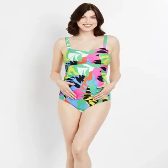 Beach Bump 2 Piece Tankini Swimsuit UPF 50+ | Motherhood Maternity image {1}