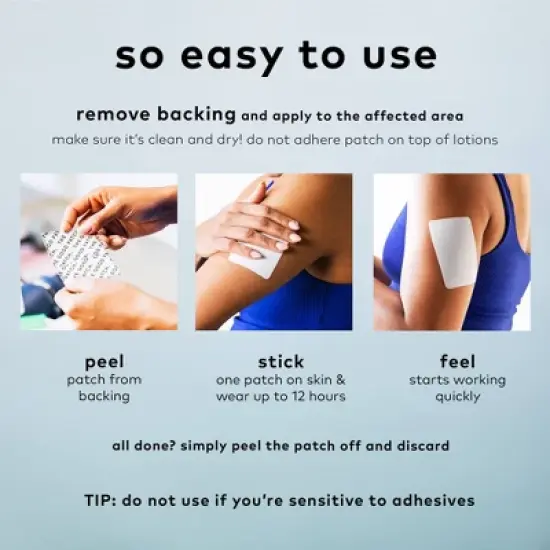 The Good Patch Relief Plant Patch - 4ct: Vegan, Paraben-Free, Dermatologist Tested image {5}