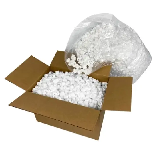 UOFFICE 3.5 Cubic Feet White Styrofoam Packing Peanuts image {2}