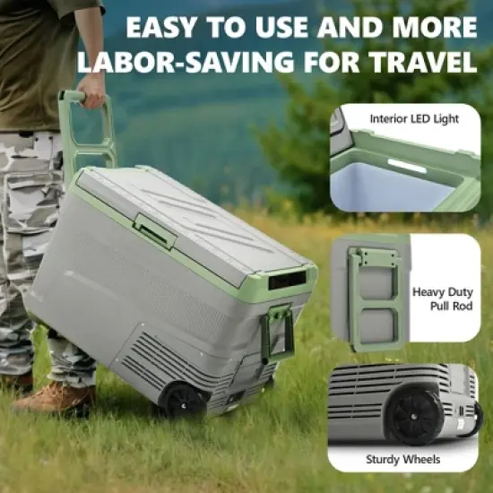 Simzlife 12 Volt Refrigerator, Electric Cooler, Portable Fridge & Freezer for Car, RV, and Home image {3}