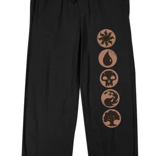 Magic the Gathering Logo and Icons Men's 2-Piece Short Sleeve Sleepwear Set image {4}