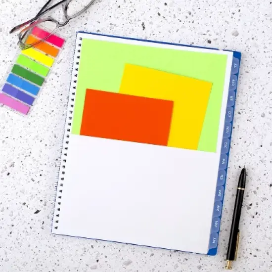 Mead 0.55"x9.01" Large 2025-2026 Monthly Color Pop Royal Blue Planner image {5}