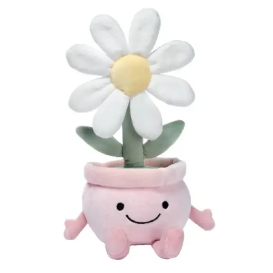 Lambs & Ivy Daisy Dreams Poseable Flower Pot Plush Stuffed Animal Toy image {6}