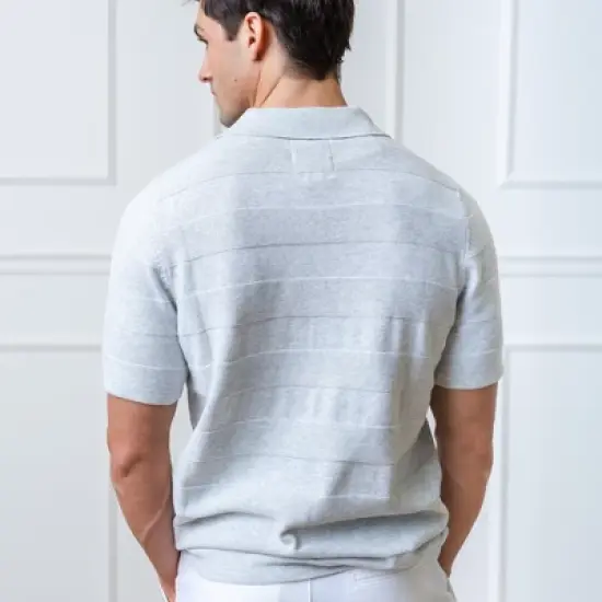 Hope & Henry Mens' Short Sleeve Sweater Polo image {2}