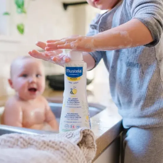 Mustela Nourishing Baby Cleansing Gel with Cold Cream,Baby Body Wash and Baby Shampoo - 10.14oz image {2}