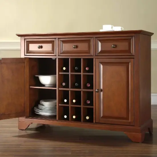 Lafayette Sideboard Cabinet with Wine Storage - Crosley image {4}