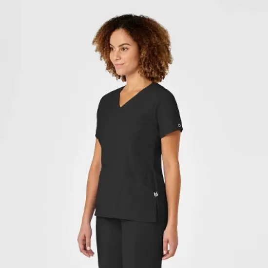 Wink W123 Women's Mock Wrap Scrub Top image {2}