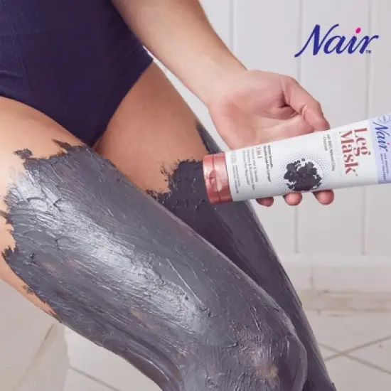 Nair Hair Remover Beauty Treatment Charcoal Clay Leg Mask - 8.0oz image {6}