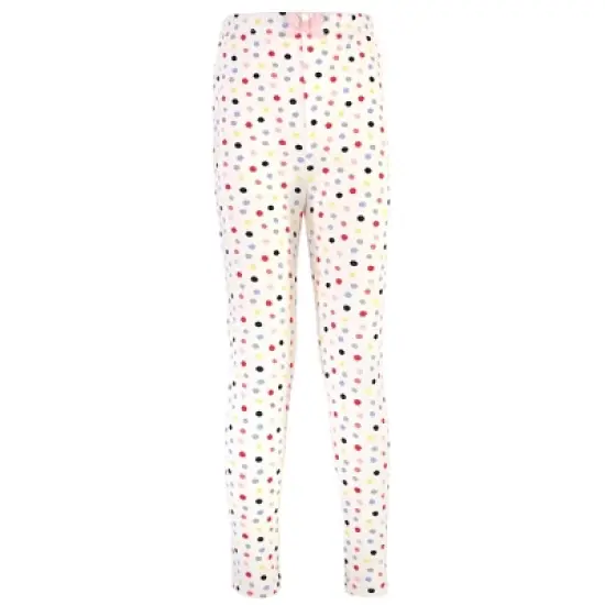 Touched by Nature Baby, Toddler, Big Kids and Youth Girl Organic Cotton Leggings 4pk, Colorful Dot image {4}