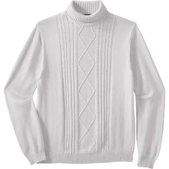 Liberty Blues Men's Big & Tall &trade; Shoreman's Cable Knit Turtleneck Sweater image {1}