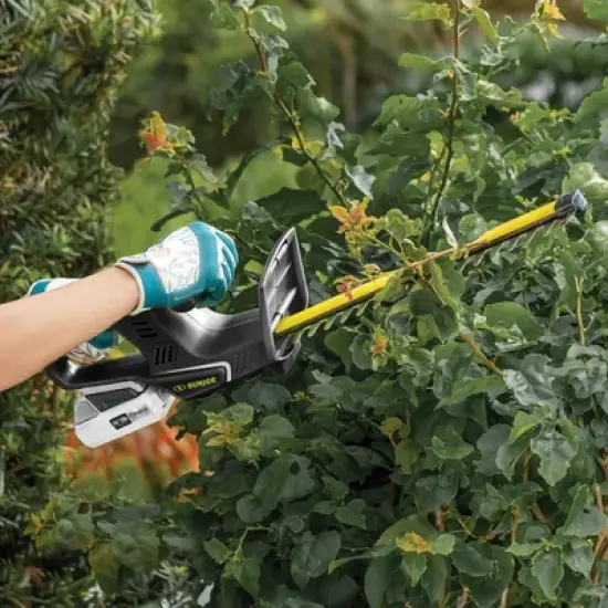 Sun Joe 24V IONMAX Cordless Leaf Blower, Grass and Hedge Trimmer Outdoor Garden Combo Power Tool Kit with Batteries and Charger, 24V-GT4MAX-LTE image {5}