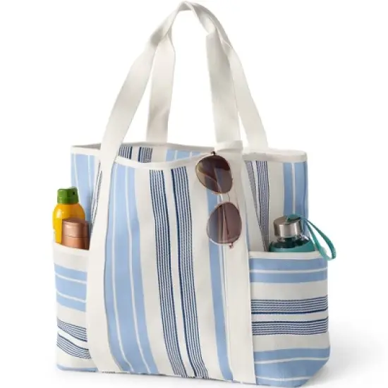 Lands' End Large Mesh Beach Tote image {3}