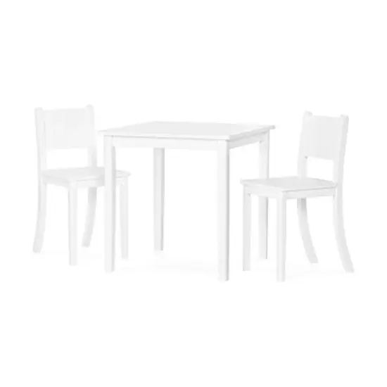 Child Craft Cafe Table and Chairs - Matte White image {1}