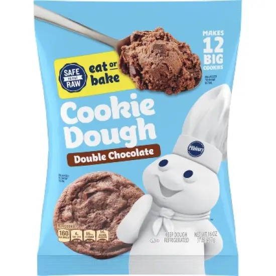Pillsbury Ready to Bake Double Chocolate Chip Cookies - 16oz/12ct image {1}