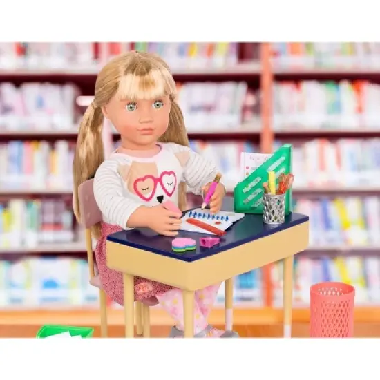Our Generation Brilliant Bureau Home Desk Accessory Set for 18" Dolls image {1}
