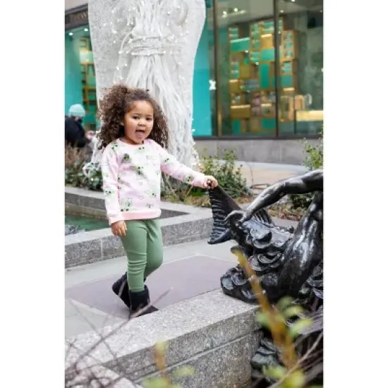 Star Wars The Mandalorian Star Wars The Child Girls Fleece Sweatshirt and Leggings Outfit Set Toddler image {4}