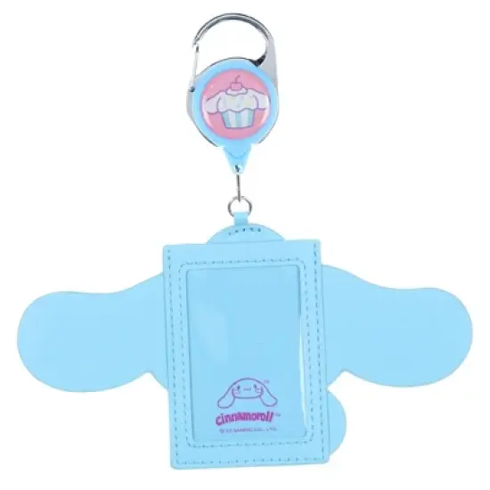 Hello Kitty and Friends Snack Shop Cinnamoroll Retractable ID Badge Reel Lanyard Keychain with Lobster Claw Clasp Blue image {1}
