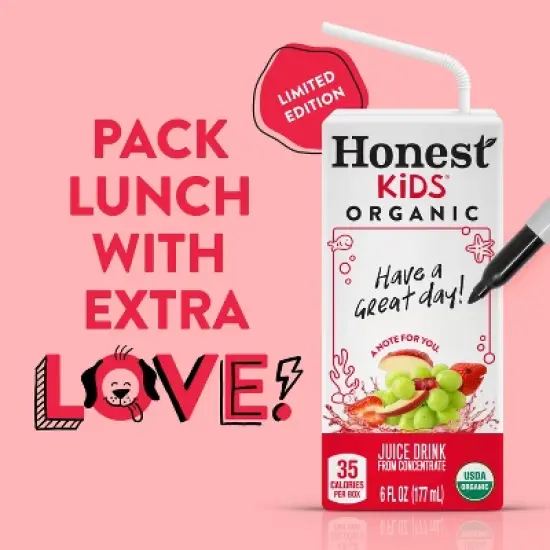 Honest Kids Organic Fruit Punch Juice Drink - 8pk/6 fl oz Boxes image {1}