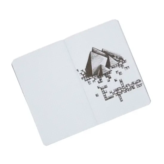 Bright Creations 4 Pack Motivational Kraft Cover Journals, Grid Notebook, Black (5 x 8 In) image {5}