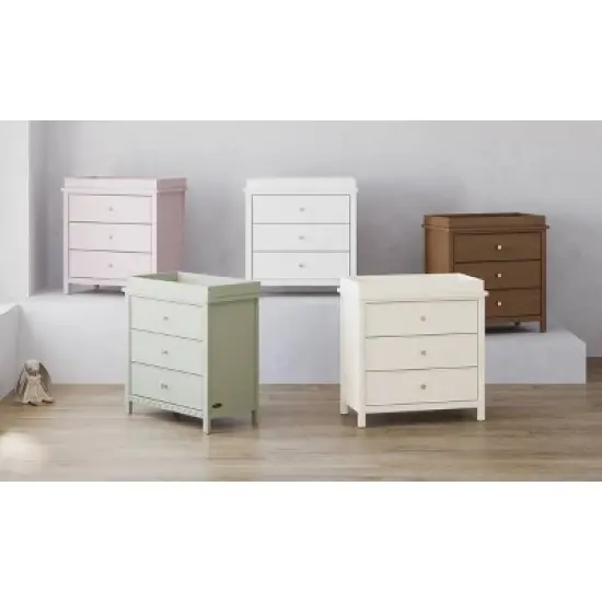 Graco Sasha 3 Drawer Dresser with Removable Changing Topper image {1}