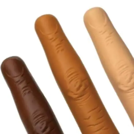 Squishy Finger Pens (3 Pack) - Stress Relief Fidget Toy, Fun Design, Black Ink image {1}