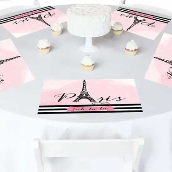 Big Dot of Happiness Paris, Ooh La La - Paper Paris Themed Birthday Party Coloring Sheets - Activity Placemats - Set of 16 image {2}