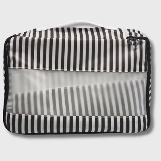 French Connection 6pc Packing Cube Set - Travel Storage Set for Luggage (Striped) image {3}