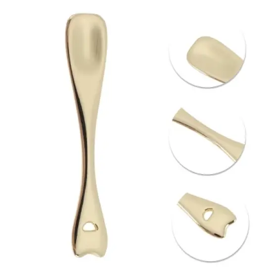 Unique Bargains Hangable Wave Tail Mini Makeup Cosmetic Spoon 2 Pcs image {2}