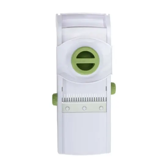 GoodCook Ready Mandoline Slicer: Kitchen Tool, Plastic & Stainless Steel, Hand Wash, Green & Silver image {8}