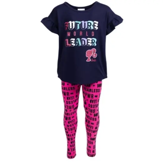 Barbie Girls T-Shirt and Leggings Outfit Set Toddler image {4}