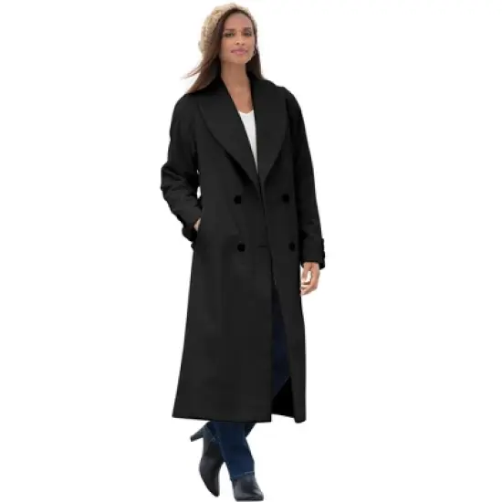 Jessica London Women&rsquo;s Plus Size Long Shawl Collar Coat image {4}