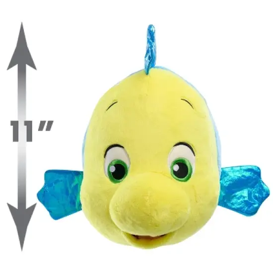 Disney Flounder Clubhouse Plush Stuffed Animal: Fish Character, Polyester Material, 9.25" Height, 17" Depth, 0.81 lb. image {2}