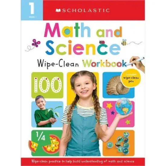 First Grade Math/Science Wipe Clean Workbook: Scholastic Early Learners (Wipe Clean) - (Paperback) image {1}