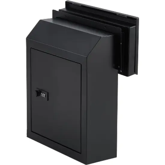 Acekool Steel Locking Wall Mount Mailbox, Security Key Drop Box for Outdoor, for Parcels & Letter Collection image {1}