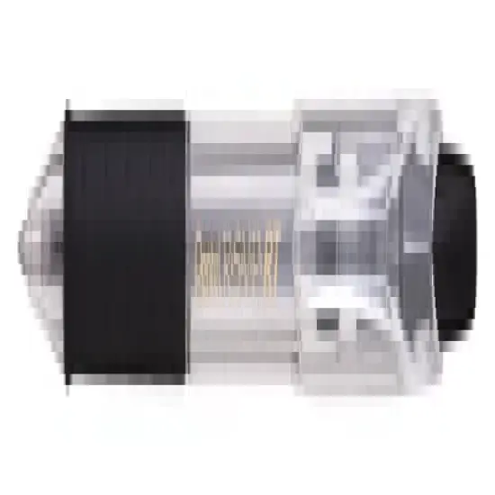 Pentel R.S.V.P. RT Refillable Retractable Ballpoint Pen, 1.0 mm Medium Tip, Black Ink, Clear Barrel, Pack of 12 image {1}