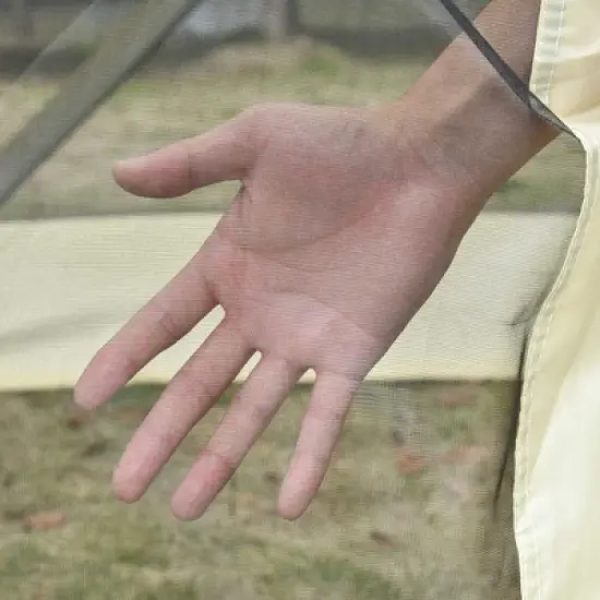 Outsunny Pop Up Camping Canopy Gazebo Screen Shelter Tent with Single Person Easy Set-Up, Ventilating Mesh, Portable Carry Bag, 7x7FT image {5}