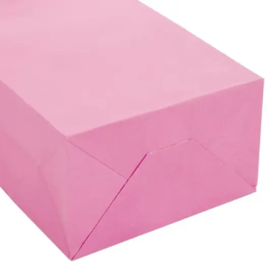 Blue Panda 25-Pack Pink Gift Bags with Handles - Small Paper Treat Bags for Birthday, Wedding, Retail (5.3x3.2x9 In) image {5}
