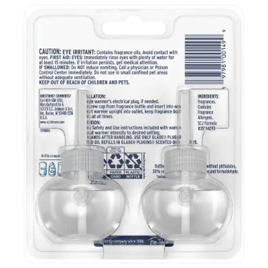 Glade PlugIns Scented Oil Air Freshener Refills - Embers & Sandalwood - 1.34oz/2ct image {2}