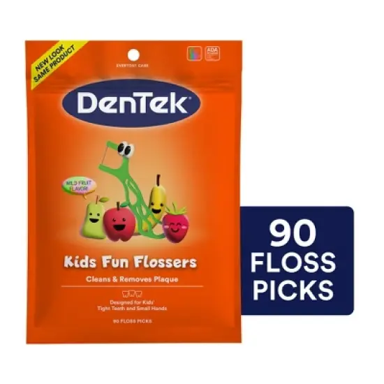 DenTek Kids' Fun Flossers Floss Picks - Wild Fruit - 90ct image {11}