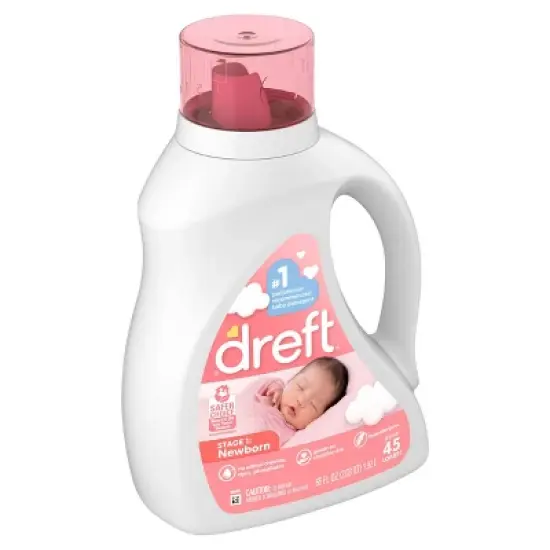 Dreft Newborn Liquid Laundry Detergent - 65 fl oz image {1}