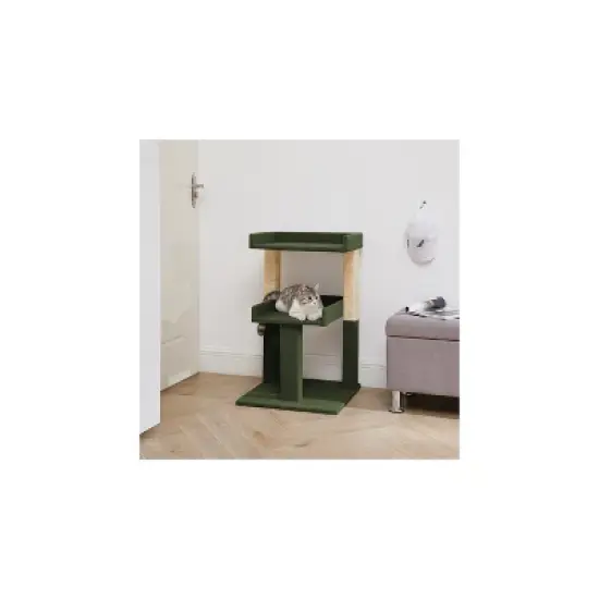 Cat Tree for Large Cats, Cat Tower for Large Cats, Cat Activity with Scratching Post, 2 Level Cat Play Perch image {5}