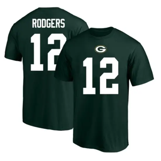 NFL Green Bay Packers Men's Aaron Rodgers Big & Tall Short Sleeve Cotton Core T-Shirt image {4}