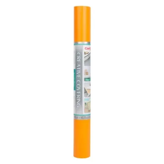 Con-Tact&reg; Brand Creative Covering&trade; Adhesive Covering, Orange, 18" x 16 ft image {2}