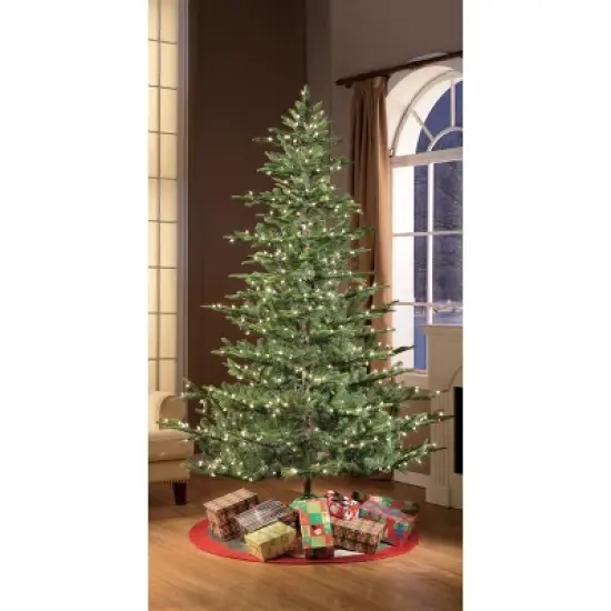 7.5ft Pre-lit Artificial Christmas Tree Full Alaskan Fir image {1}
