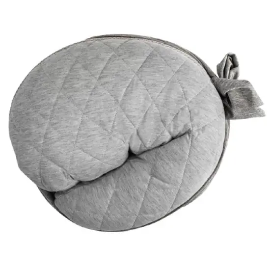 Boppy Anywhere Support Nursing Pillow - Soft Gray Heathered image {7}